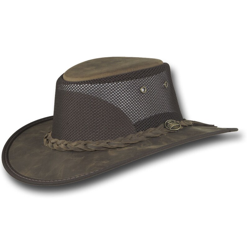 Barmah Hats Foldaway Bronco Cooler Leather Hat Item 1062 Etsy