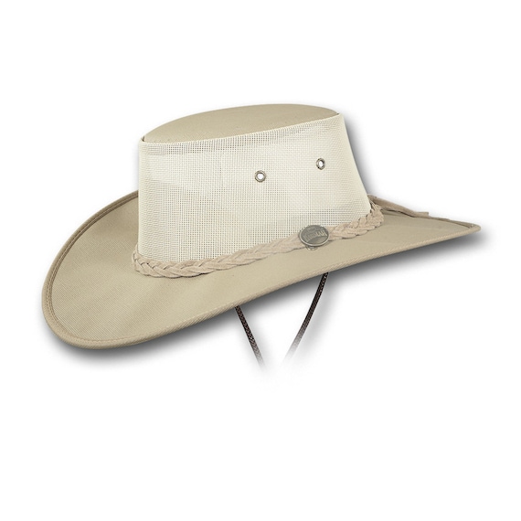 Barmah Hats Extra Wide Brim Canvas Cooler Hat Item 1087 