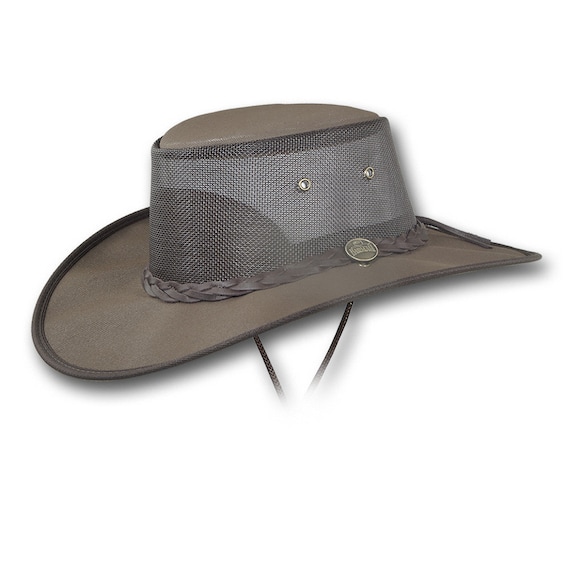 Barmah Hats Extra Wide Brim Canvas Cooler Hat - Item 1087