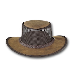 Barmah Hats Foldaway Bronco Cooler Leather Hat Item 1062 image 5