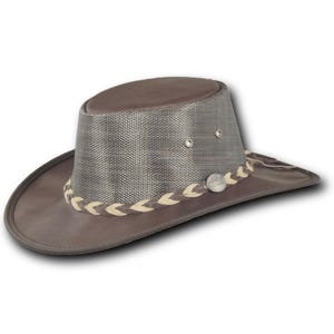 Barmah Hats Kangaroo Cooler Leather Hat - Item 1038