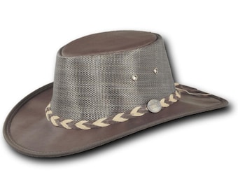 Barmah Hats Kangaroo Cooler Leather Hat - Item 1038