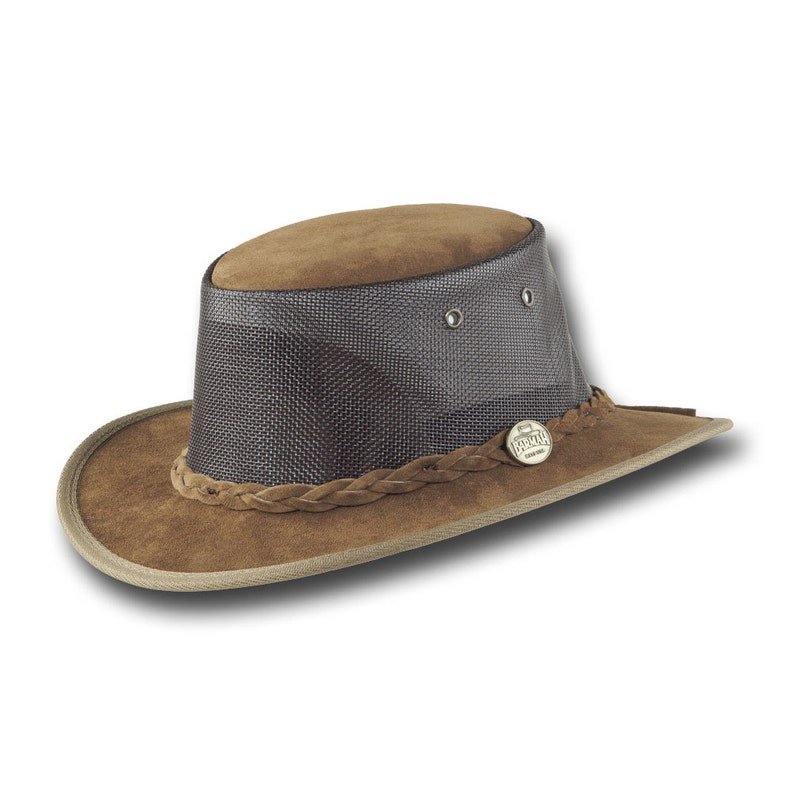 barmah hats foldaway cooler leather hat