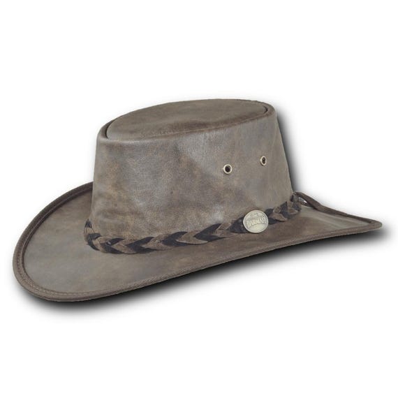 Barmah Hats Vintage Kangaroo Leather Hat - Item 1018