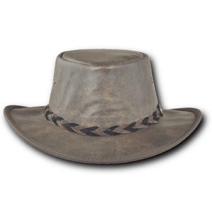 Barmah Hats Vintage Kangaroo Leather Hat - Item 1018 immagine 3