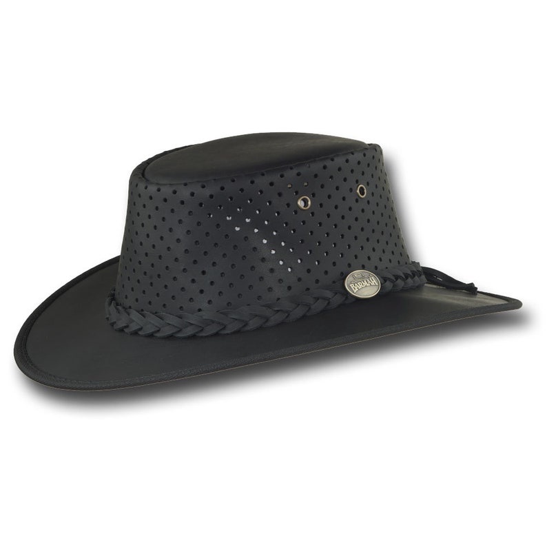 Barmah Hats Foldaway Cooler Leather Hat Item 2040 Etsy