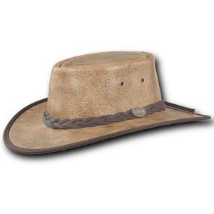 Barmah Hats Squashy Bison Leather Hat - Item 1085