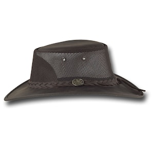 Barmah Hats Foldaway Bronco Cooler Leather Hat Item 1062 image 6