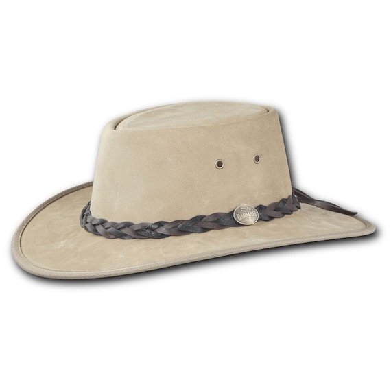Barmah Hats Squashy Bronco Leather Hat Item 1022 
