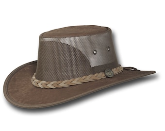 Barmah Hats Kangaroo Cooler Leather Hat - Item 1038