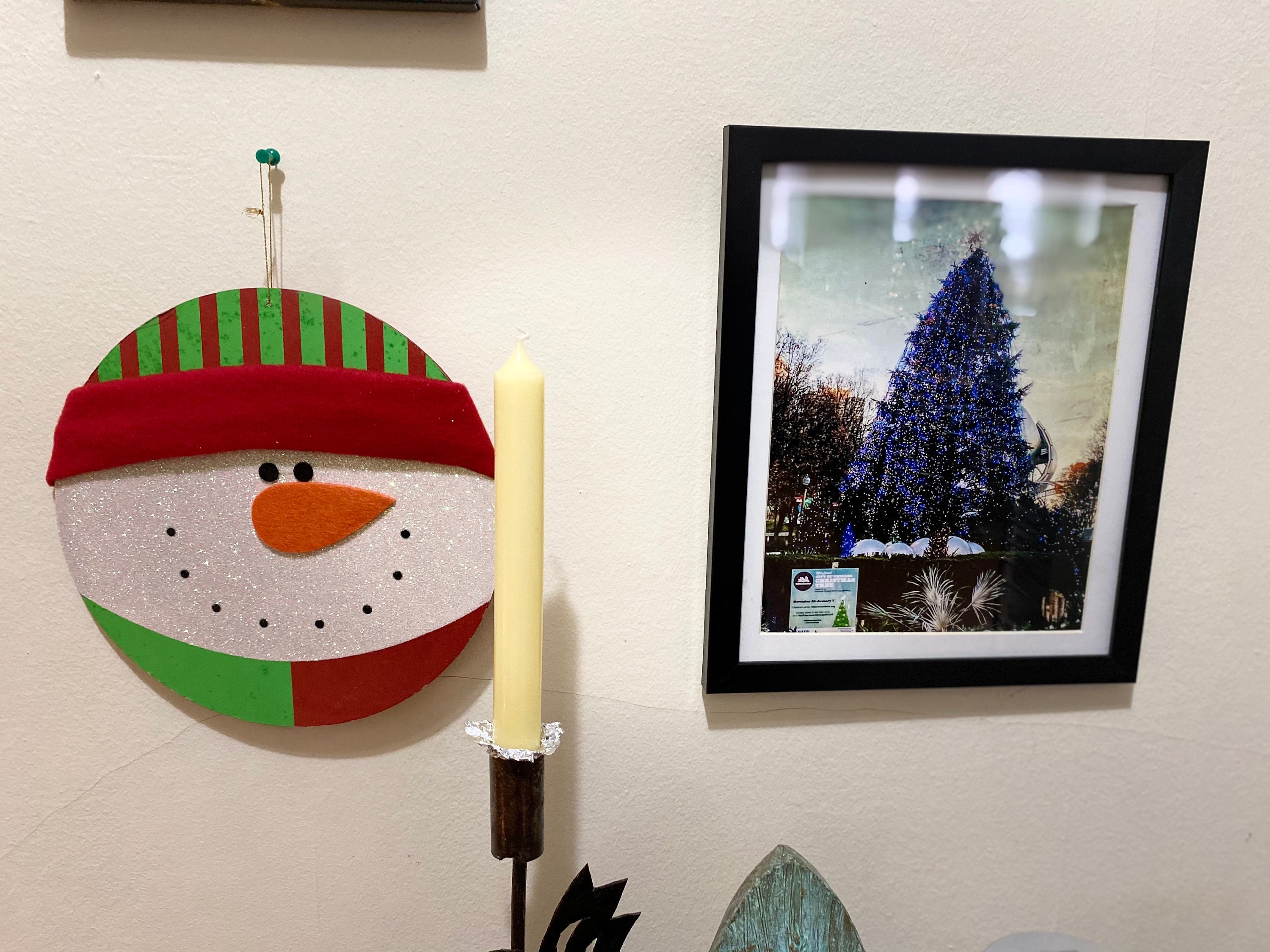 Feliz Navidad Árbol de Navidad Oficial de Chicago 2020 Arte Etsy España