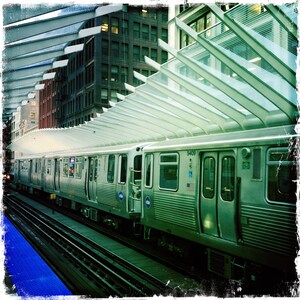 New Wabash Train Station, CTA, Chicago, Street photography, Transit