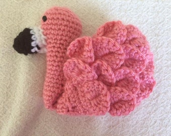 Flamingo Baby Booties