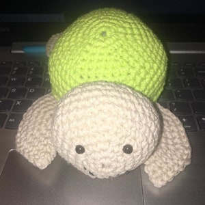 Crocheted Cotton Sea Turtle Stuffie