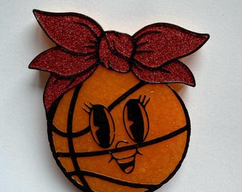 Basketball Car Freshie: Sports Rear View Mirror Freshener