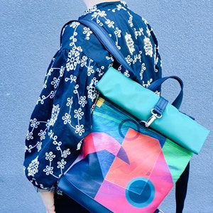 Sac à dos vert rouleau, sac à dos, sac à dos en toile pour ordinateur portable, sac à dos en cuir écologique, sac à dos de voyage, sac à dos bohème