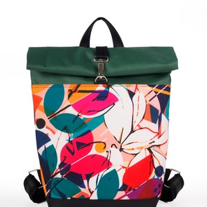Sac à dos en rouleau, cadeaux de printemps, sac à dos, sac à dos en toile pour ordinateur portable, sac à dos en cuir écologique, sac à dos de voyage, sac à dos bohème