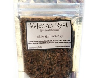 Reiki Charged Valerian Root Valeriana Officinalis Wildcrafted in Turkey Dried 0.7 oz bag Small Sample Tea