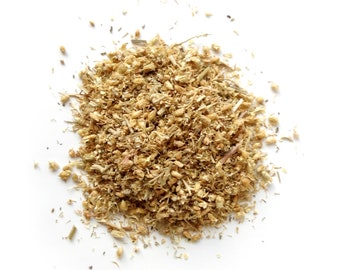 Reiki Charged Yarrow Flower and Stem Achillea Millefolium Wildcrafted in Bulgaria Loose Leaf Dried 0.5 oz bag Small Sample Tea