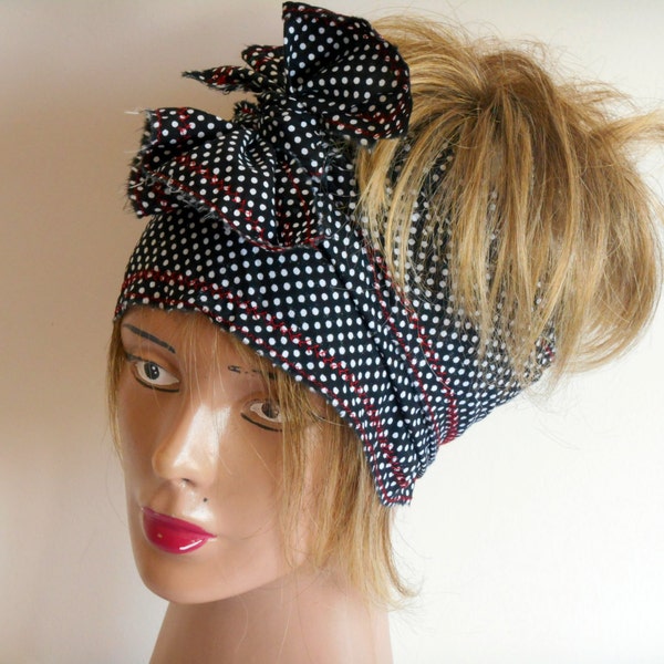 Cheveux noir bandeau, bandeaux pour les cheveux repéré, bande, bande de Yoga, bandeau boho, tête de hippie, tsigane, Hair Band, Président de Tribal, accessoires