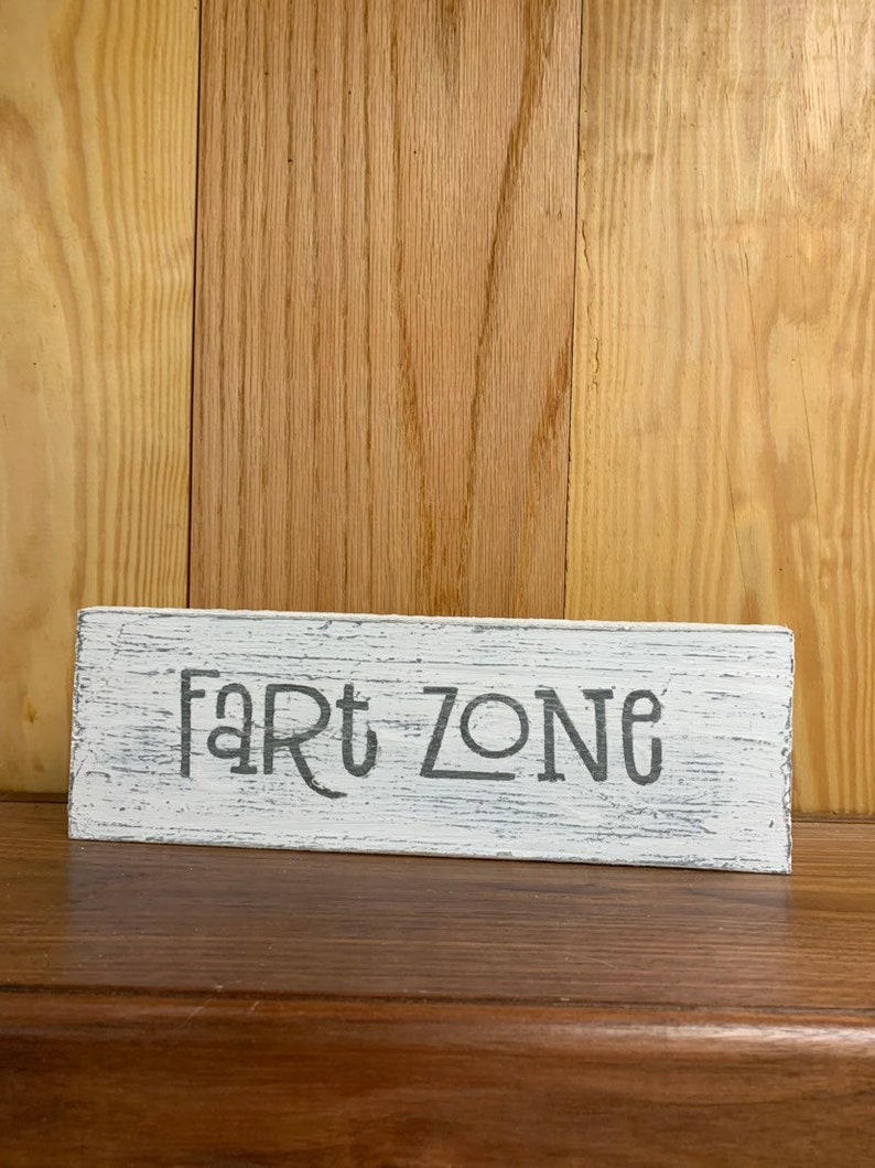 Fart Zone Funny Bathroom Sign Etsy