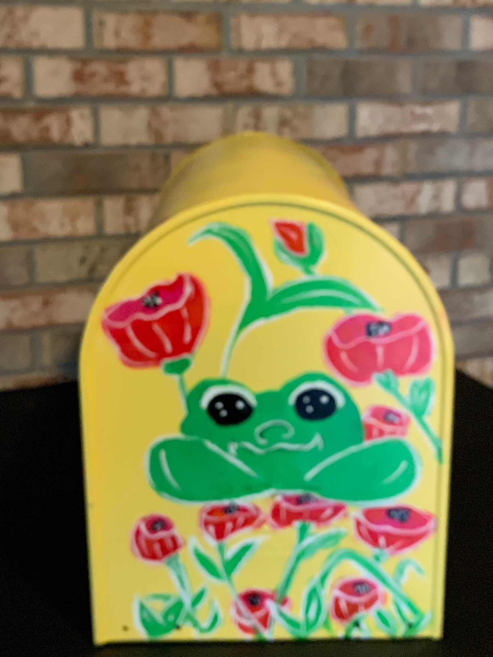Frog mailbox poppy mailbox yellow mailboxes Etsy