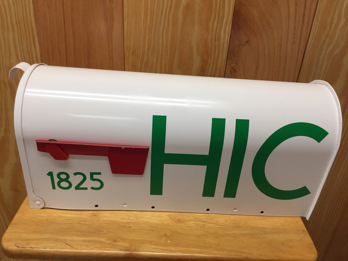 Hand painted mailboxes Race Car Mailbox Last Name Curb Etsy