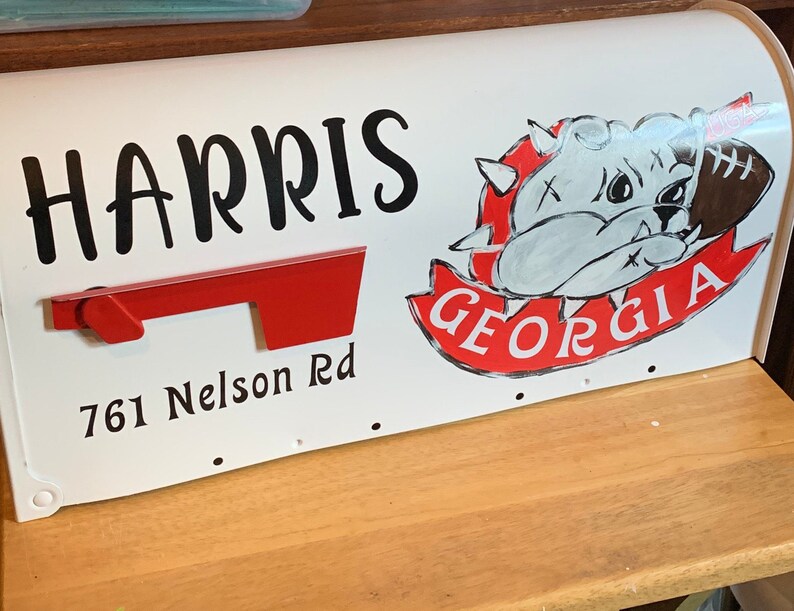 Bulldogs mailboxes Custom mailbox Sports mailbox Etsy