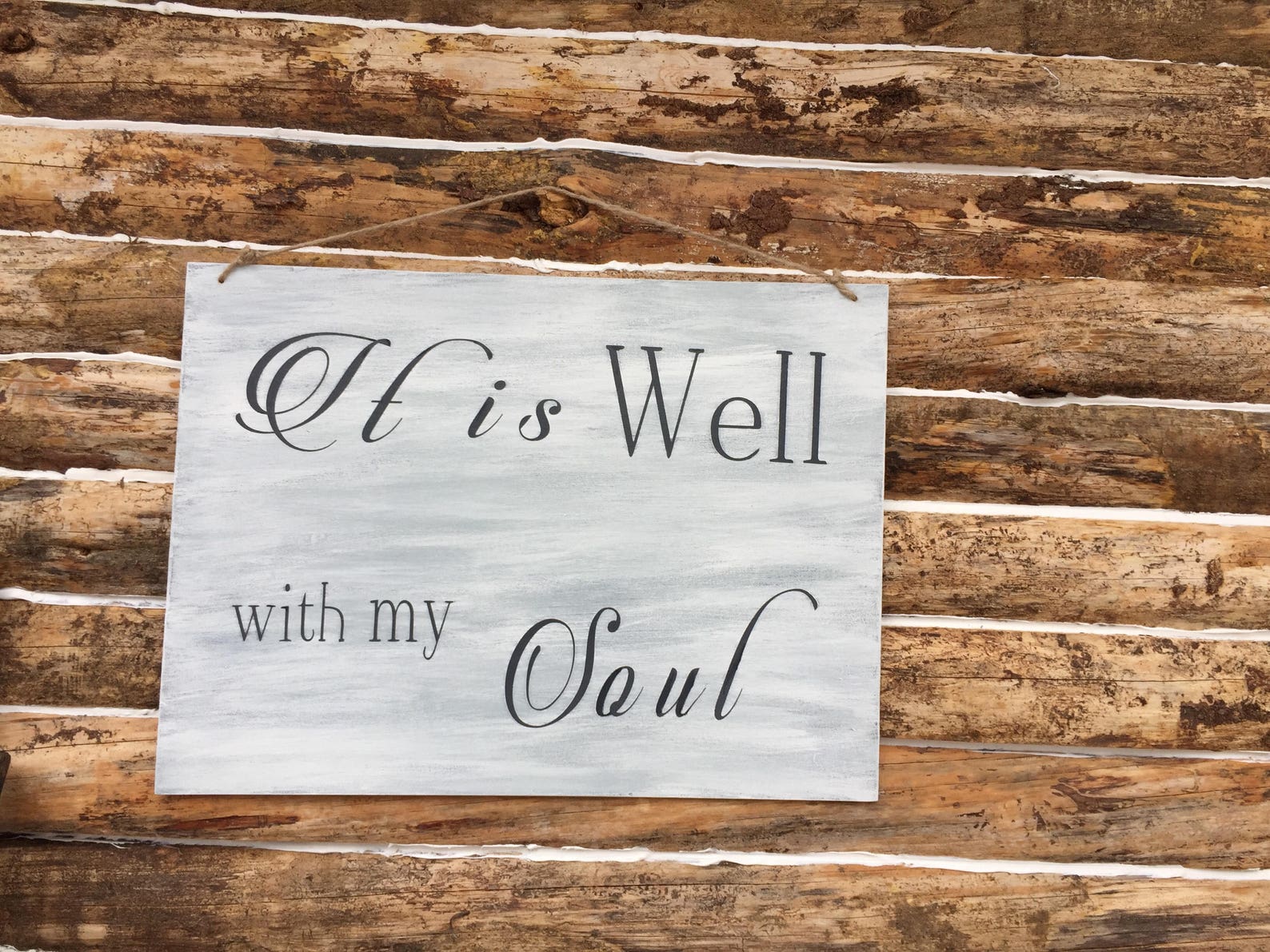 It is Well Sign Scripture Wall Hanging Bible Verse Signs Etsy