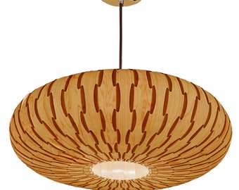 Chandelier Lighting-Wood Pendant Light-Ceiling Light-Hanging Lamp-Pendant Light-Lighting-Rustic Light-Fixture-Pendant Light-Maple Veneer