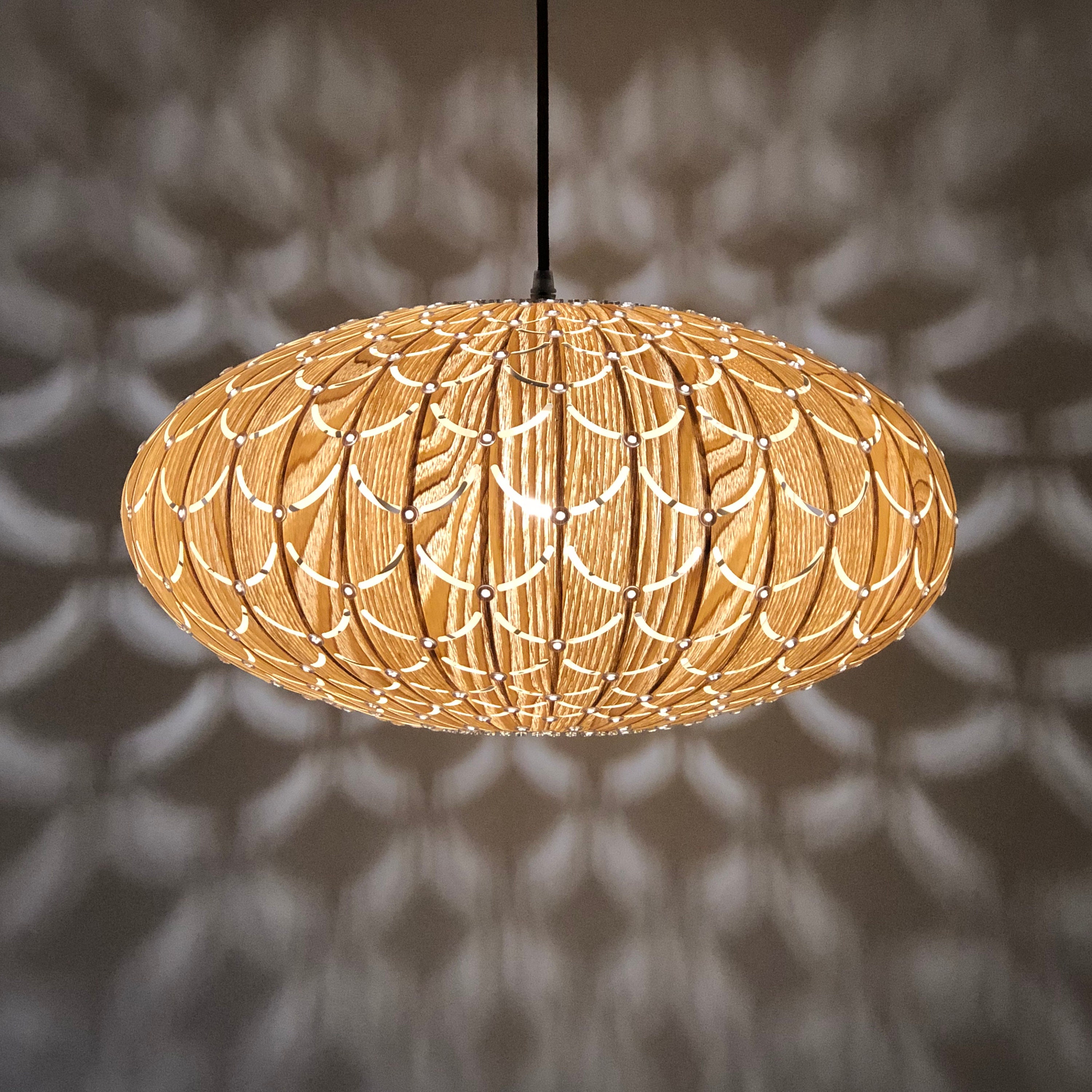 New Ceiling Light Chandelier Lighting Pendant Hanging Lamp Wood Rustic Galaxy Chinese Ash