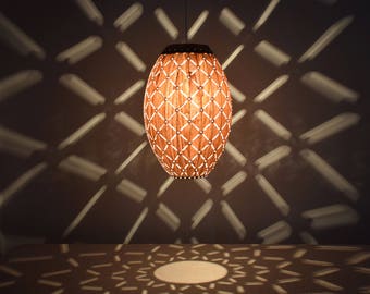 Chandelier-Light Fixture-Wood Pendant Light-Ceiling Light-Hanging Lamp-Pendant Light-Rustic Lighting-Galaxy Oblong Ceiling Light-Walnut