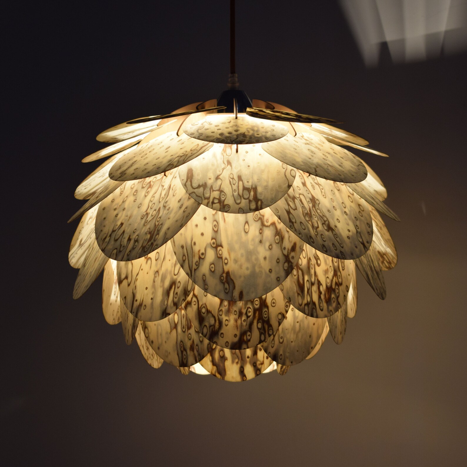 Fast ShippingRound Pine Cone Pendant LightHanging Etsy