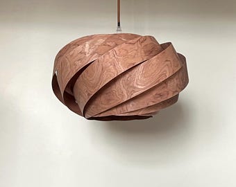 Handmade Pendant Light-NEST Pendant Light-Engineered Rosewood-Ceiling Light-Wood Pendant Light-Ceiling Light-Chandelier Light-Lighting