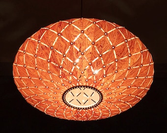 Wunderschöne Galaxy Pendelleuchte-Rosenholz-Holz Pendelleuchte-Deckenleuchte-Kronleuchter Leuchte-Rustikales Licht