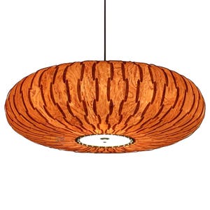 Ceiling Light-Pendant Light-Wood Pendant Light- Chandelier-Light Fixture-Hanging Lamp-Rustic Light-Handmade Umbrella Pendant Light-Rosewood