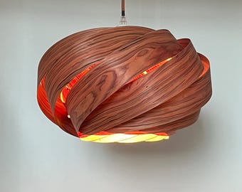 Wood NEST Pendant Light-Engineered Santos Rosewood-Chandelier-Lighting-Pendant Light-Ceiling Light-Hanging Lamp-Lighting