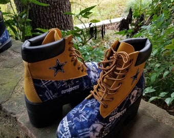 Dallas Cowboys Boots - Etsy