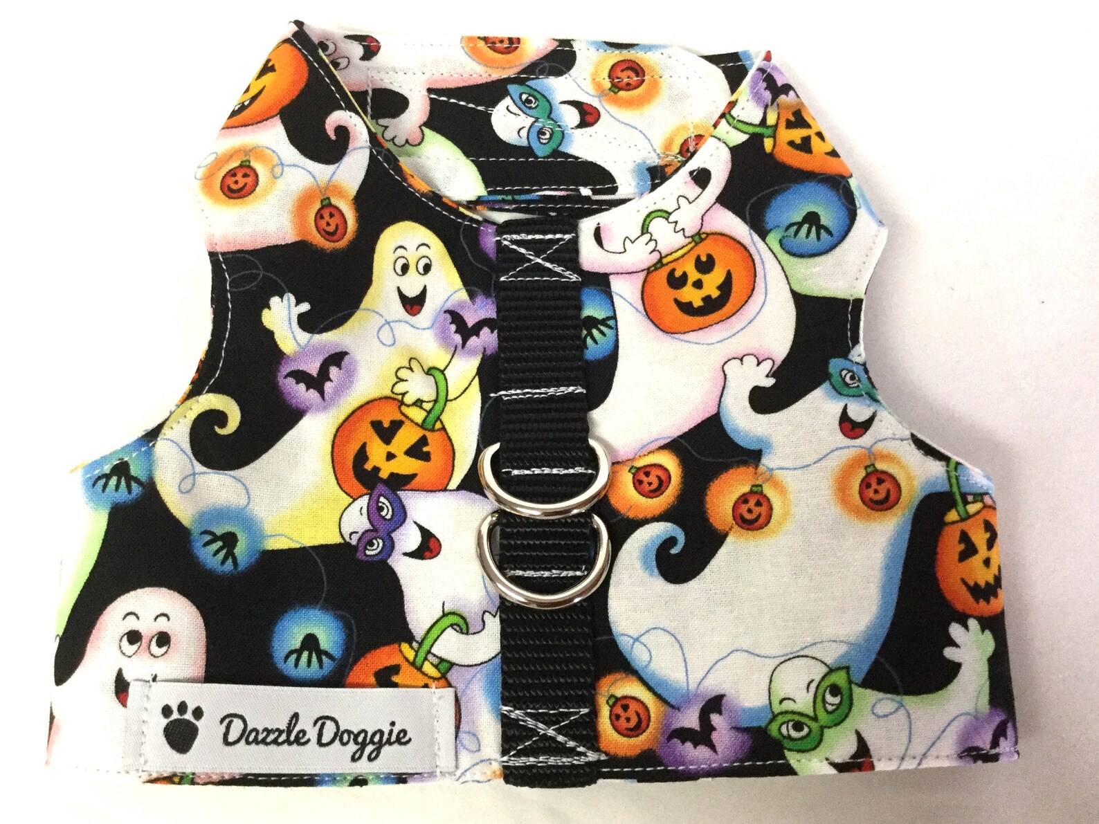 Dog Harness Halloween Dog Harness Ghost Dog Harness Vest Etsy
