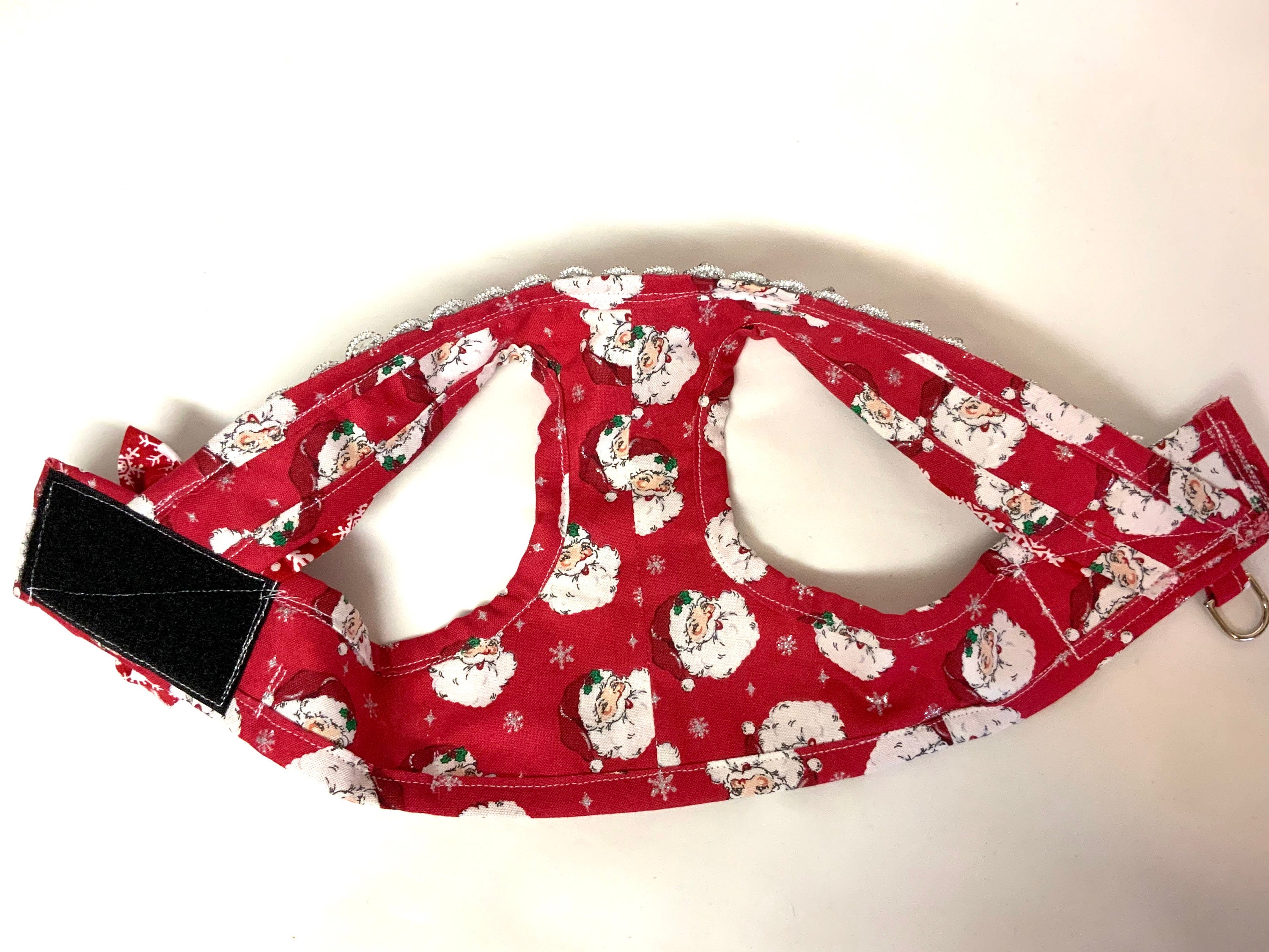 Dog Harness Step in Dog Harness Santa Dog Harness Red Dog Etsy