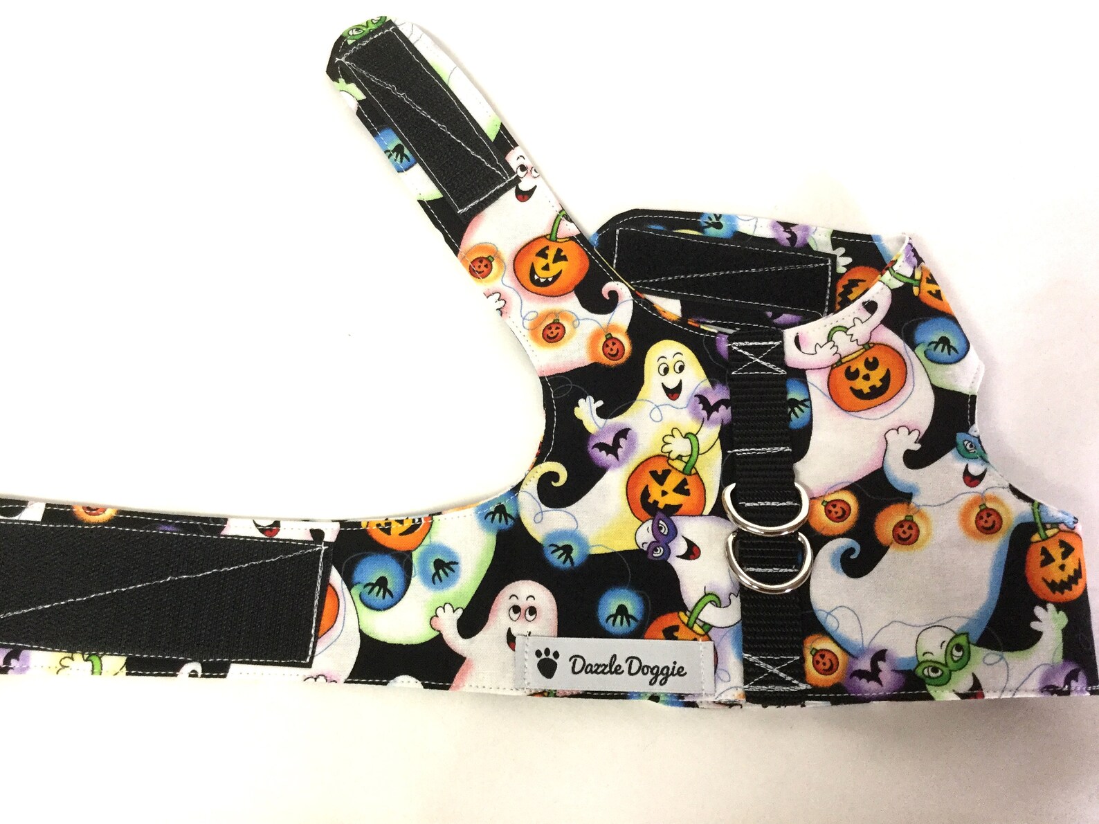 Dog Harness Halloween Dog Harness Ghost Dog Harness Vest Etsy
