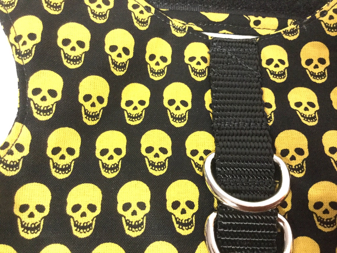 Dog harness skull dog harness Halloween dog harness vest Etsy