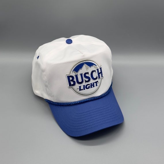 BUSCH LIGHT Beer Hat Vintage Retro 2-Tone Royal B… - image 4