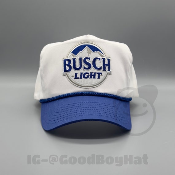 BUSCH LIGHT Beer Hat Vintage Retro 2-Tone Royal B… - image 1