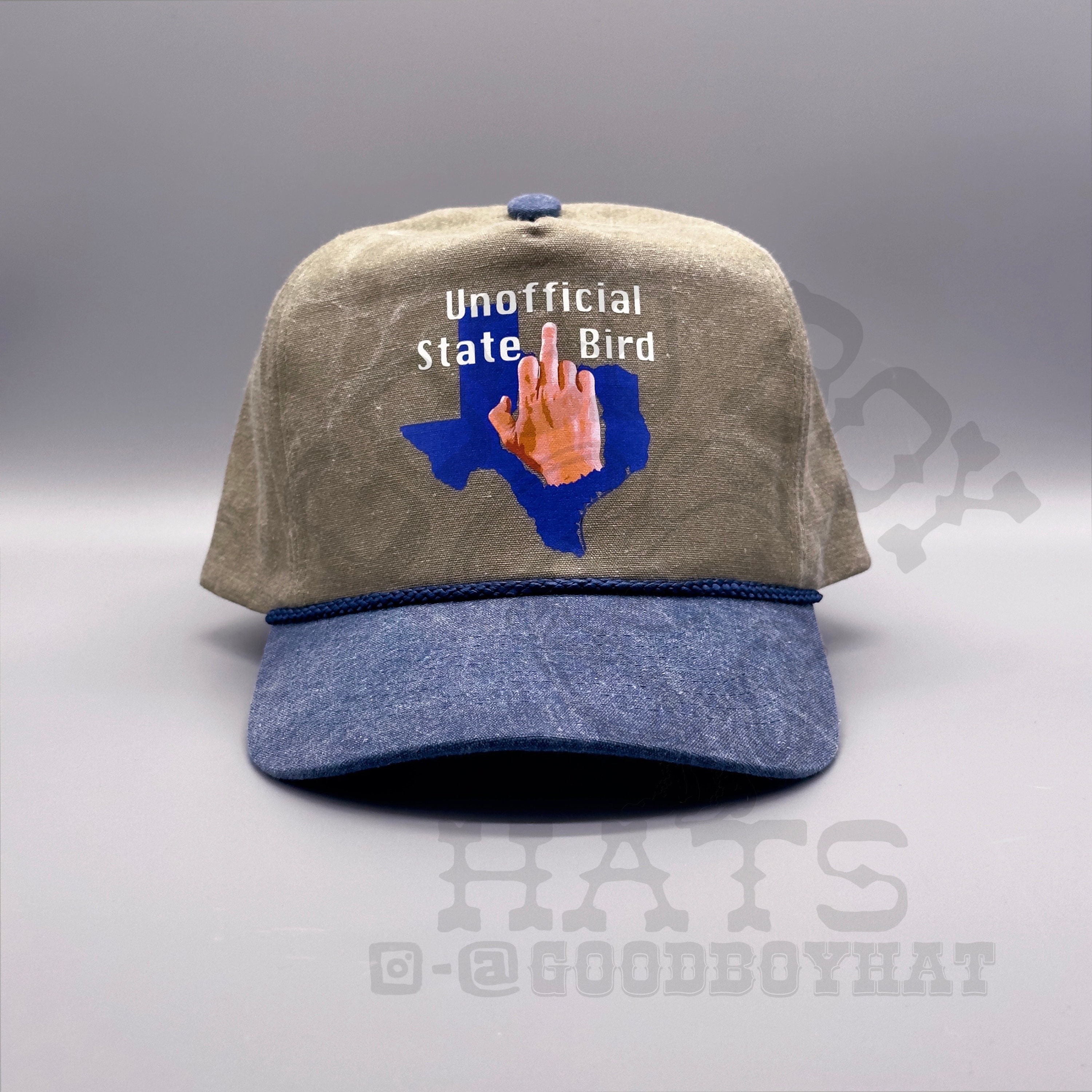 Unofficial State Bird of Texas Hat Vintage Retro Washed