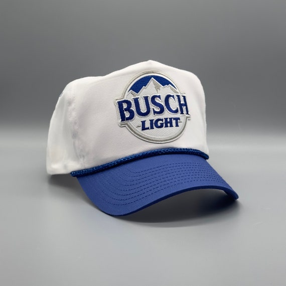 BUSCH LIGHT Beer Hat Vintage Retro 2-Tone Royal B… - image 3