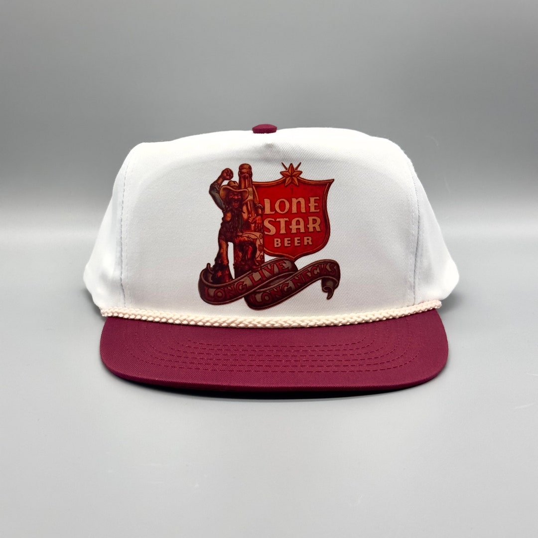 Lone Star Beer Hat Long Live Long Necks Vintage Retro Western Etsy