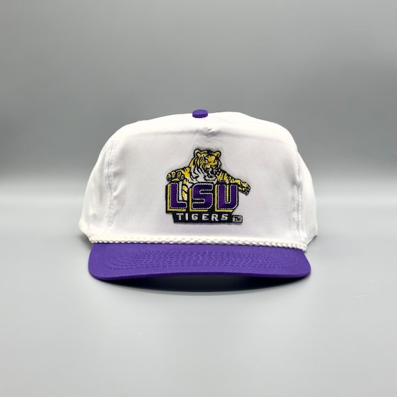 LSU Tigers Hat Vintage Retro Purple/White Trucker 