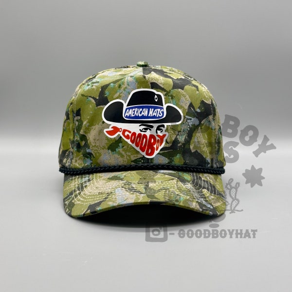 Good Boy Bandit American Hats Western Outlaw Hat Vintage Retro Hunting Camo Trucker Rope Snapback Cap Skoal Cowboy 80s 90s