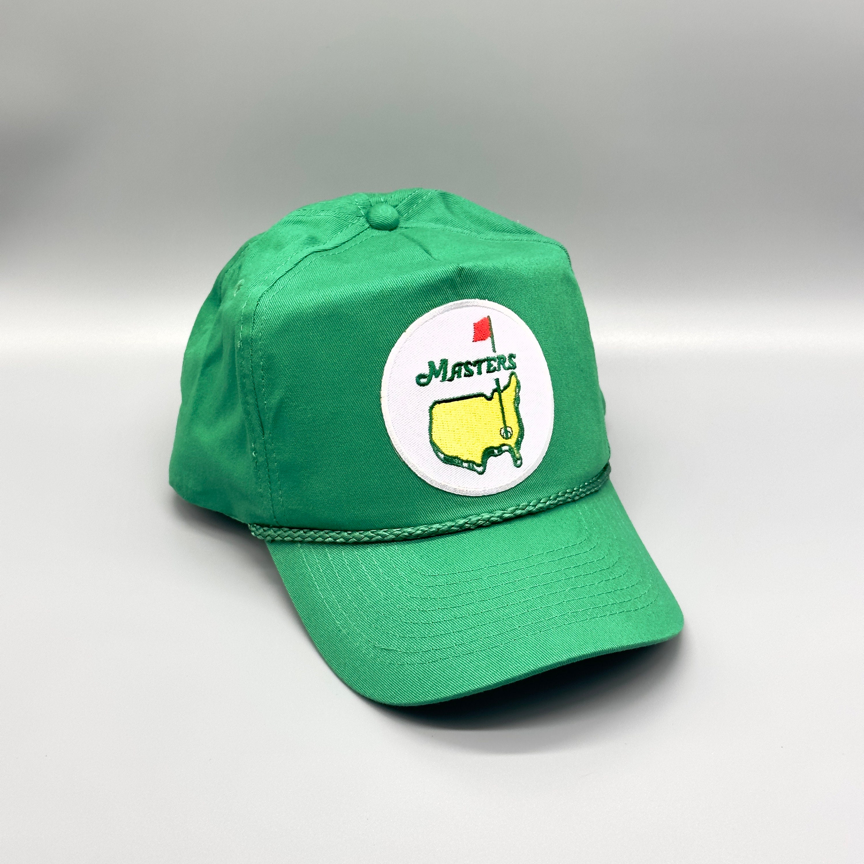 PGA Tour Masters Golf Tournament Retro Hat Green Trucker Rope Hat Snapback Cap Classic 80s 90s